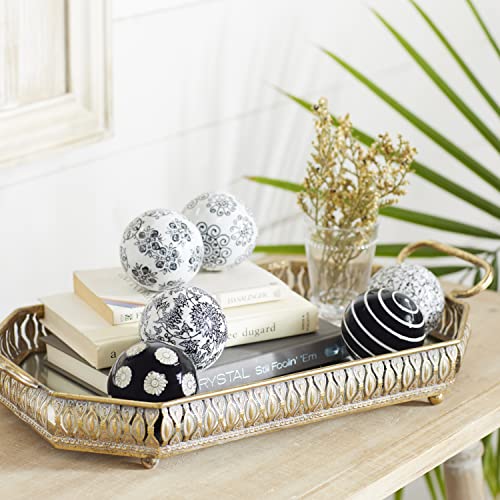 Ceramic Orbs & Vase Filler w/ Assorted Patterns, Set of 6