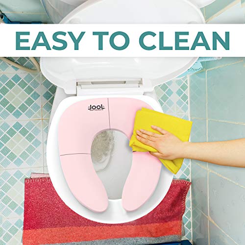 Folding Travel Potty Seat for Boys & Girls, Fits Round & Oval Toilets, Non-Slip Suction Cups, w/ Travel Bag