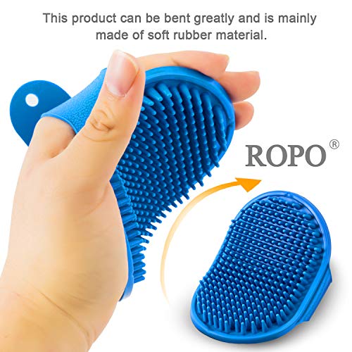 2 Pack Pet Shampoo Grooming Brush