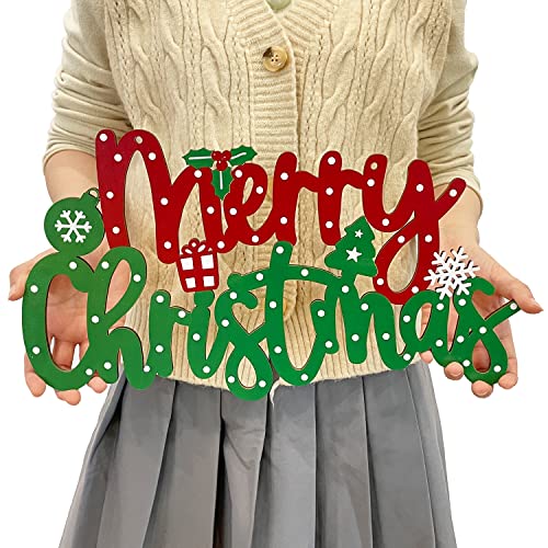 Merry Christmas Wooden Sign Decoration