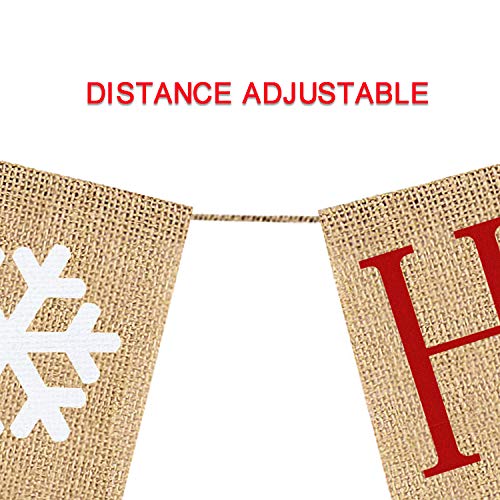 Happy Holidays Banner Burlap | Christmas Banner Burlap | Christmas Decorations| Holiday Decoration