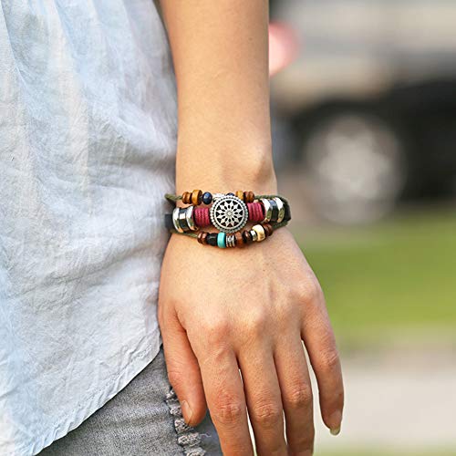 Bohemian Wind Beaded Multilayer Hand Woven Bracelet for Women