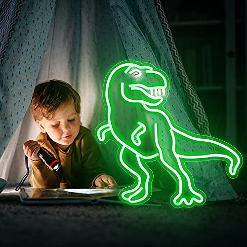 Dinosaur Wall Art LED Neon Signs 16''x 11'' for Wall Decoration