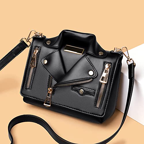 Women Leather Satchel Chain Strap Shoulder Bag Le