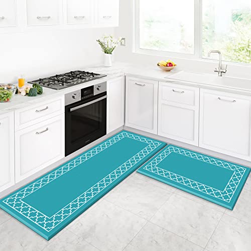 [2 PCS] Cushioned Anti-Fatigue Kitchen Rug