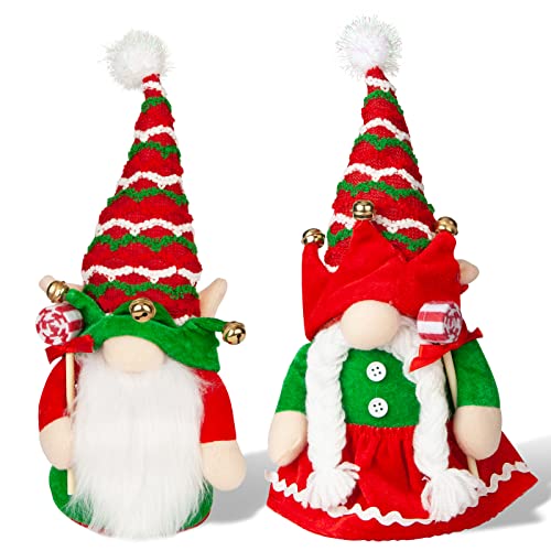 Mr and Mrs Gnomes Plush Set for Christmas Decoration