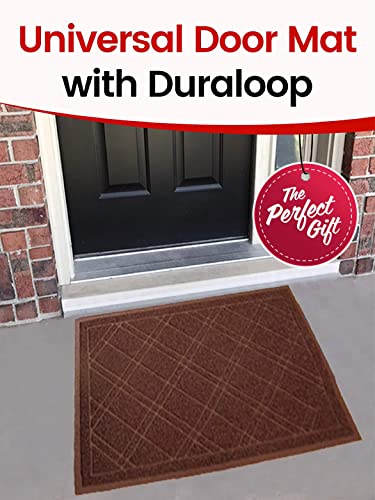 Universal Doormat |  XL Size 42” x 35” | Anti-Slip Durable & Washable | Low Profile, Dirt & Dust Absorber