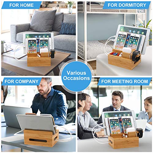 Bamboo Charging Station for Multiple Devices