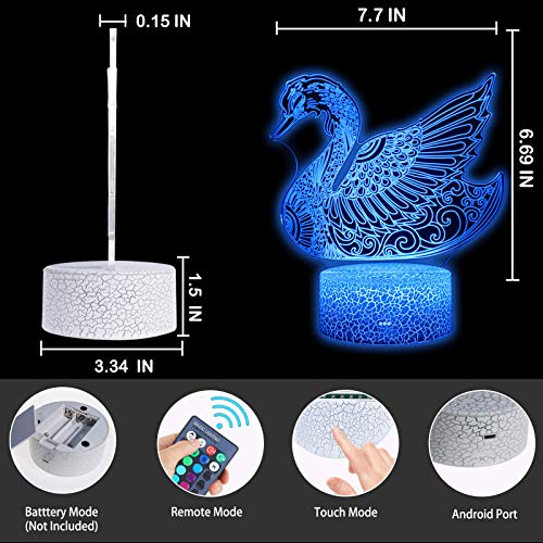 3D Illusion Bedroom Decoration Night Light Table Lamp 16 Colors