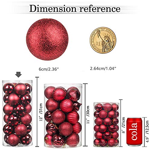 24pcs 2.36in Christmas Balls Decoration