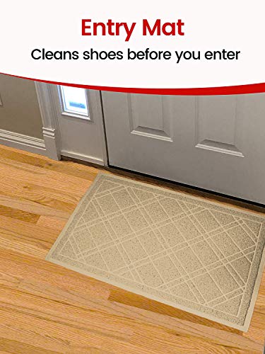 Universal Doormat |  XL Size 42” x 35” | Anti-Slip Durable & Washable | Low Profile, Dirt & Dust Absorber