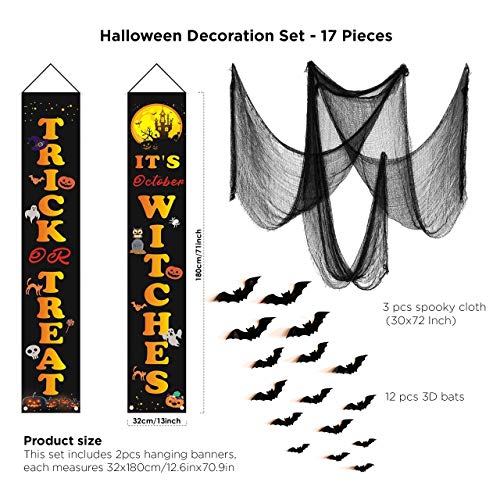 17 PCS Set Halloween Decorations