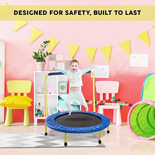 Kids Trampoline Portable & Foldable 36 Inch Round Jumping Mat