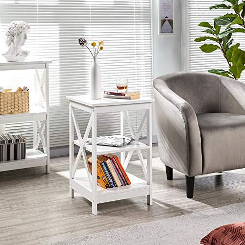 Set of 2 -3-Tier End Table  for Living Room