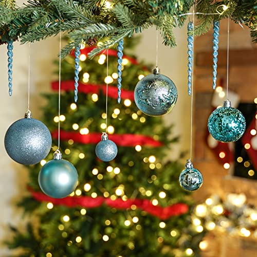 45pcs Christmas Ball Ornaments for Christmas Trees Decorations