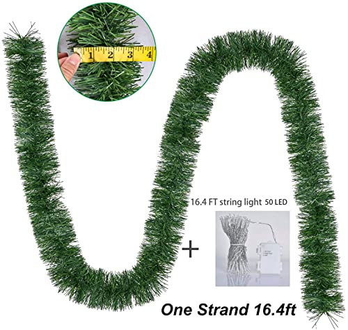 16.5 Ft Christmas Garland w/ 50 LED Light