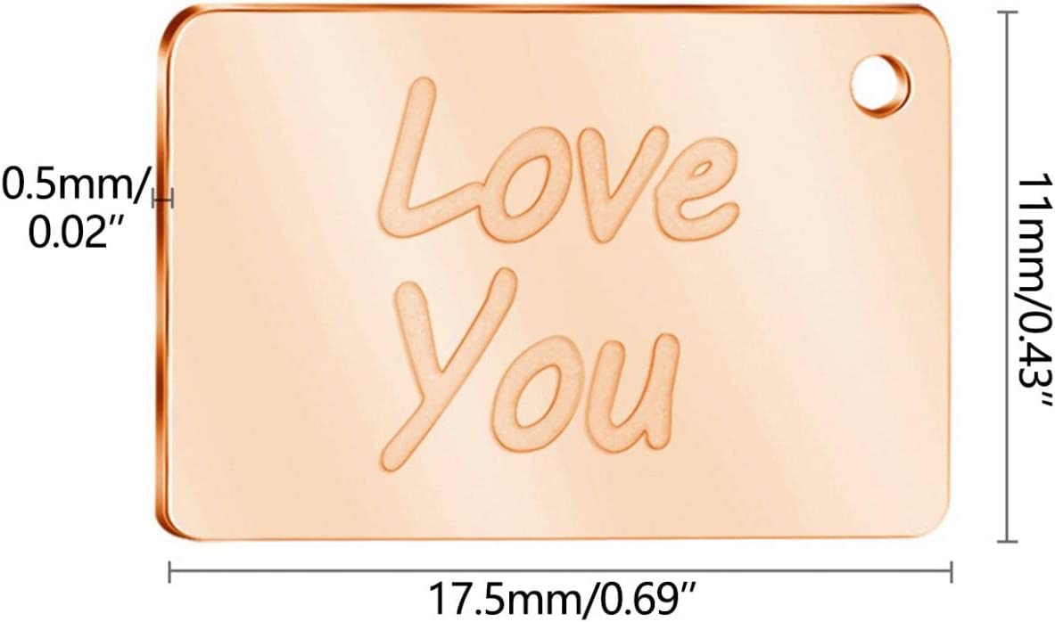 Confession Love You Envelope Necklace, Ladies Fashion Envelope Pendant, Rose Gold