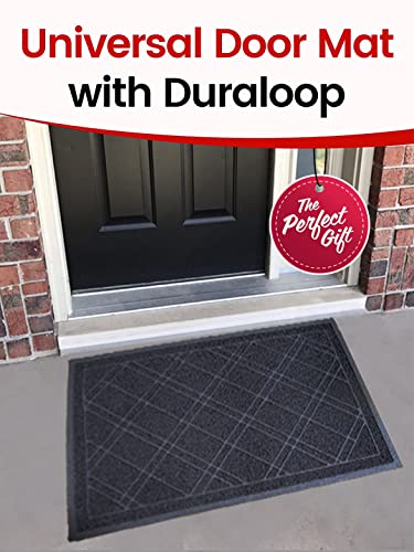 Universal Doormat |  XL Size 42” x 35” | Anti-Slip Durable & Washable | Low Profile, Dirt & Dust Absorber