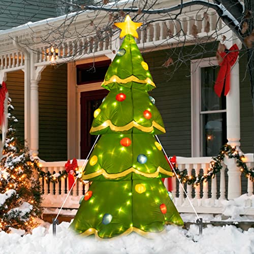 7Ft Inflatable Christmas Tree w/ LED Yard Decoration