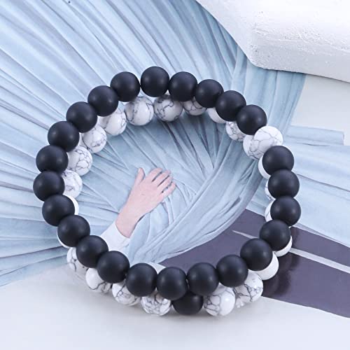 Beads Bangle Stretch Stone Beads Bracelets Friendship Couples Gifts