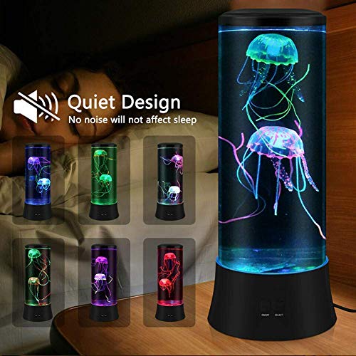 LED Fantasy Jellyfish Lava Lamp - 7 Color Setting Jellyfish Tank Mood Light