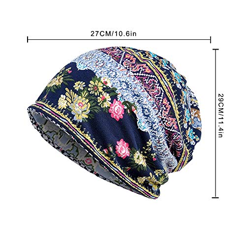 4 PCS Women Baggy Slouchy Beanie Chemo Hat Cap