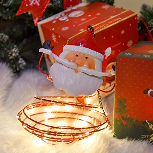 2 Pack  Christmas Hanging Solar Lanterns