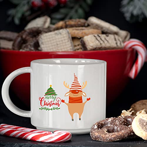 Large Christmas Coffee Mugs Set of 6- 14OZ