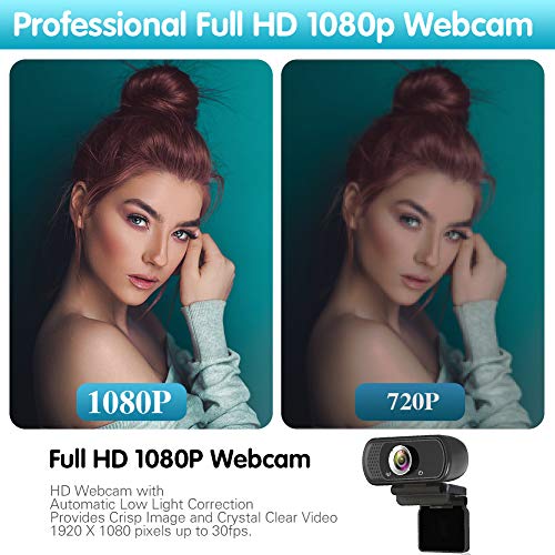 1080P Live Streaming Web Camera w/ Stereo Microphone