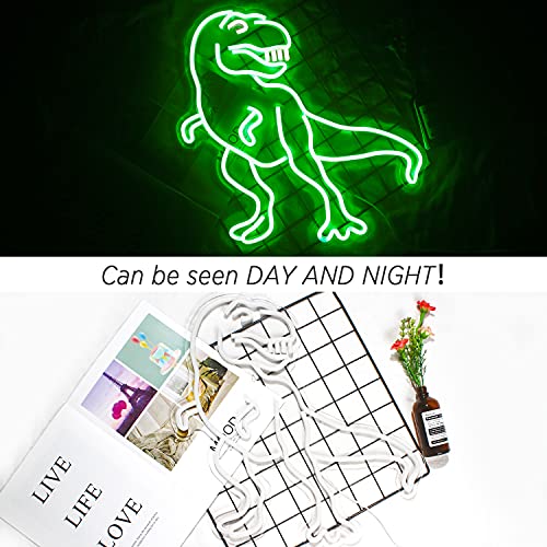 Dinosaur Wall Art LED Neon Signs 16''x 11'' for Wall Decoration
