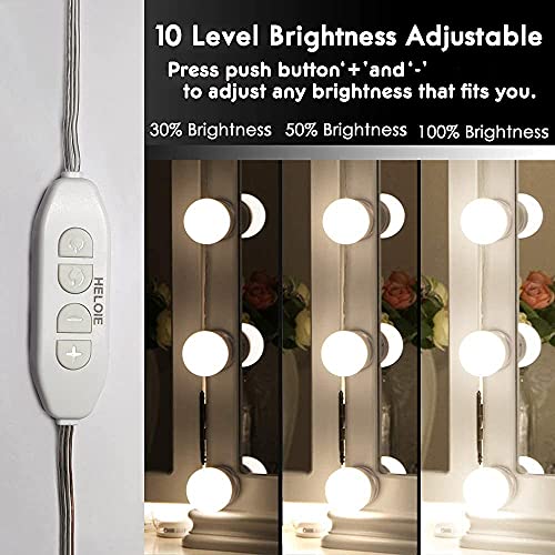 17ft Led Vanity Mirror Lights w/ 10 Dimmable Bulbs