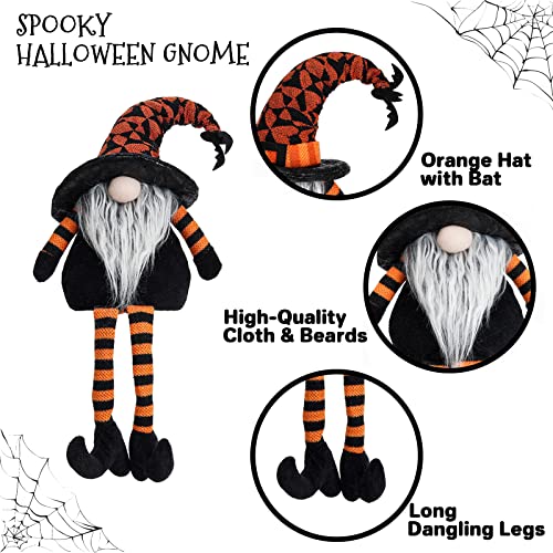 Lighted Halloween Witch's Broom, Spooky Halloween Party Decorations Home Ornament