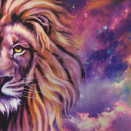 Starry Sky Lion Tapestry for Wall Decoration