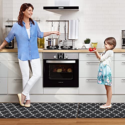 [2 PCS] Kitchen Cushioned Anti-Fatigue Floor Mat, Heavy Duty PVC Ergonomic