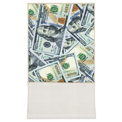 $100 Dollar Bill Runner Rug, Multicolor,