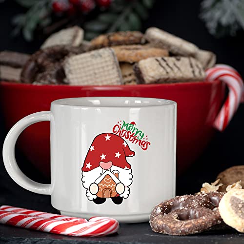 Large Christmas Coffee Mugs Set of 6- 14OZ