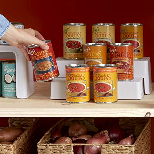 Kitchen  Shelf Steps Organizer, White