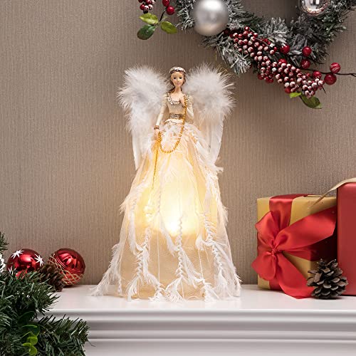 11.8 inch Pre-Lit Luxury Angel Figurines