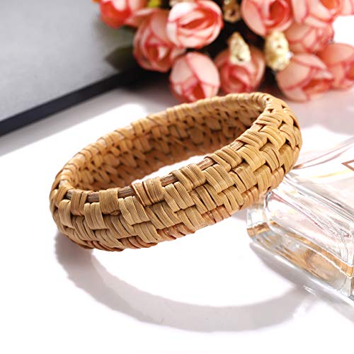 Rattan Bracelet For Women Handmade Lightweight