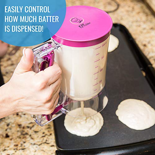 Pancake Batter Dispenser  Bakeware Maker w/ Measuring Label