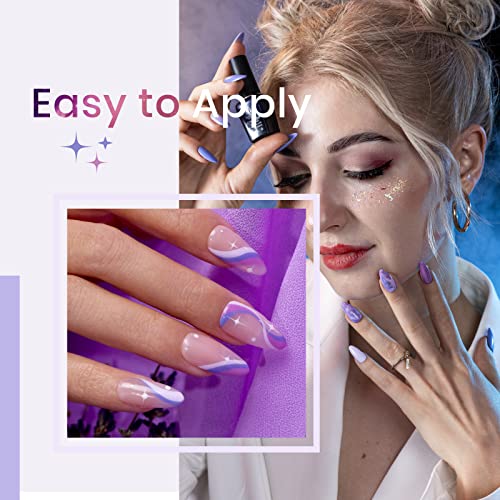 Gel Nail Polish Kit- 6 Colors 7.3ml Each Bottle, Nail Art Box