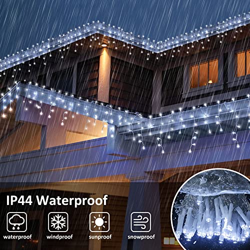 33FT 400 LED Icicle Christmas Lights 64 Drops w/ Remote