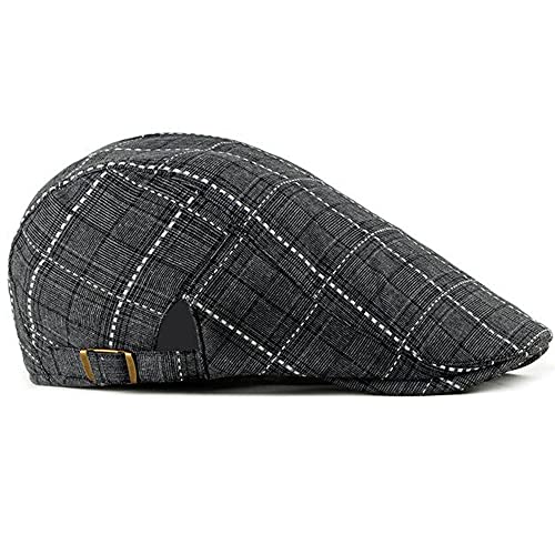 Mens Newsboy Hat Adjustable Breathable