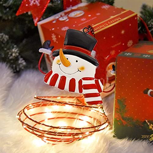 2 Pack  Christmas Hanging Solar Lanterns