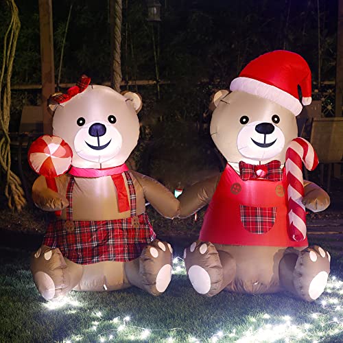 5.5FT Blowup Christmas Inflatable Decorations w/ LEDs