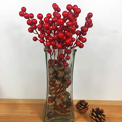 24 pcs Berries Stems  for Christmas Ornaments