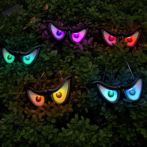 Halloween Flashing Spooky Eyes Lights, 5 Pairs Battery Operated