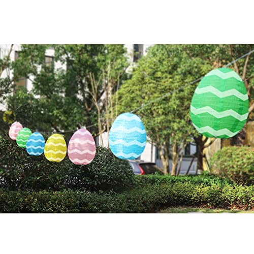 Easter Decor -19.5ft 48 LEDs of 8 Pcs Lantern String Lights