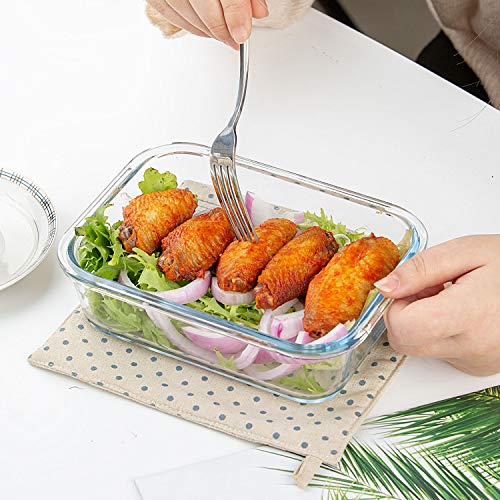 [10-Pack] Glass Food Storage Containers