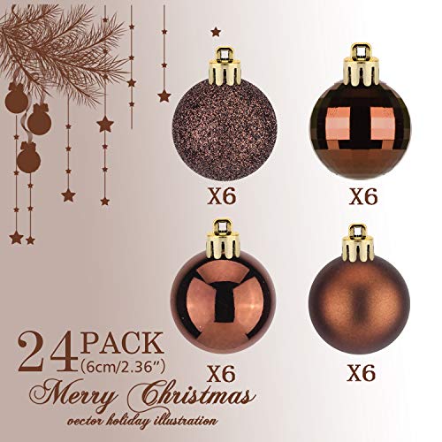 24pcs 2.36in Christmas Balls Decoration